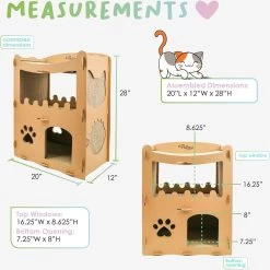 Petique Feline Penthouse Cat Scratcher -Cat Products Store 193980 PT3. AC SS1800 V1566335252