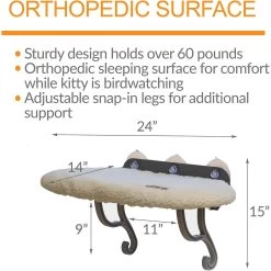 K&H Pet Products Universal Mount Cat Window Perch -Cat Products Store 199115 PT1. AC SS1800 V1641579174