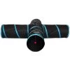 Feline Ruff 12" Premium 4-Way Collapsible Tunnel Cat Toy, Black & Blue
