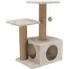 TRIXIE Valencia 28-in Plush Cat Tree & Scratching Post With Condo & Cat Toy