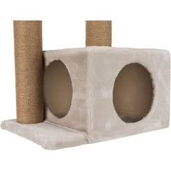 TRIXIE Valencia 28-in Plush Cat Tree & Scratching Post With Condo & Cat Toy -Cat Products Store 204179 PT6. AC SS1800 V1570558939