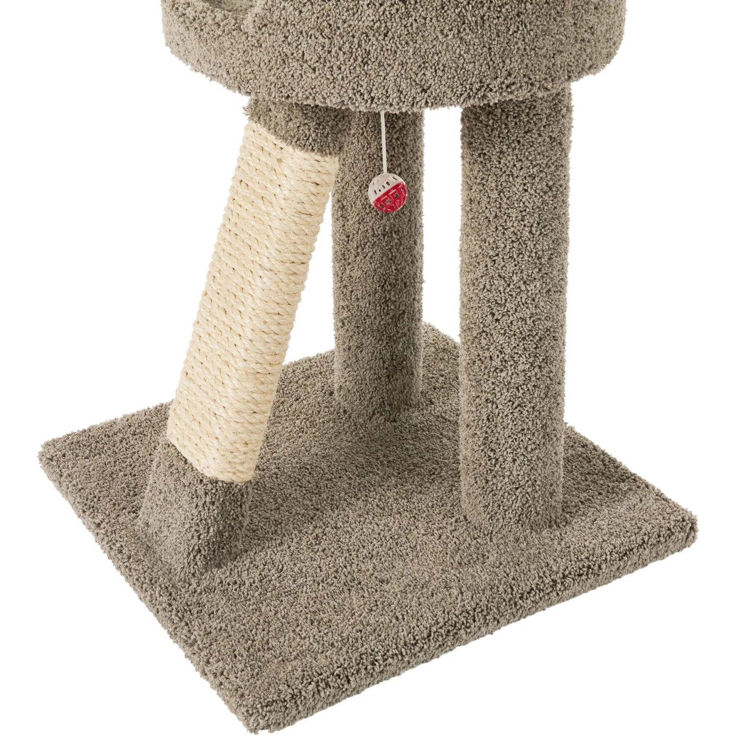 Frisco 24-in Real Carpet Cat Scratching Perch With Toy 6 Frisco 24-in Real Carpet Cat Scratching Perch With Toy - Image 4
