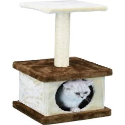 Go Pet Club 22-in Economical Cat Tree Condo, Beige/Brown -Cat Products Store 216916 PT1. AC SS1800 V1587484023
