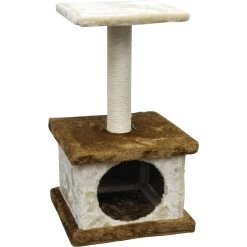 Go Pet Club 22-in Economical Cat Tree Condo, Beige/Brown -Cat Products Store 216916 PT2. AC SS1800 V1587484063