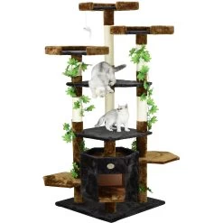 Go Pet Club 67-in Forest With Leaves Cat Tree, Blue/ Brown -Cat Products Store 217121 pt1. AC SS1800 V1579195988