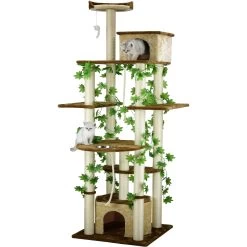 Go Pet Club 85-in Forest With Leaves Cat Tree, Beige/ Brown -Cat Products Store 217158 PT2. AC SS1800 V1702056827