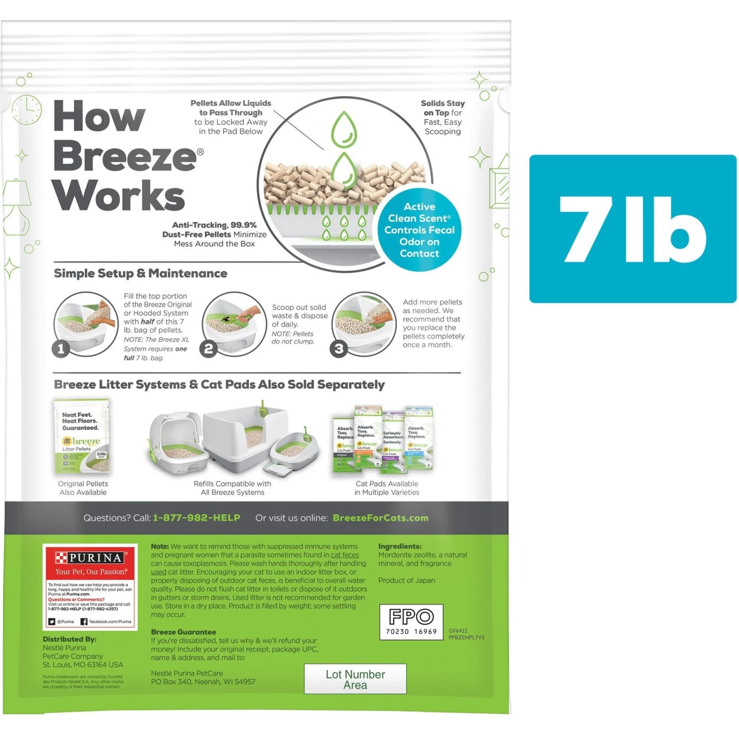 Tidy Cats Breeze Cat Litter Enhanced Pellets Refill 4 Tidy Cats Breeze Cat Litter Enhanced Pellets Refill - Image 2