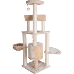 Armarkat 58-in Cat Tower & Ramp Cat Tree, Beige -Cat Products Store 218997 PT6. AC SS1800 V1603336004