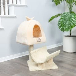 Armarkat 31-in Cat Scratching Post & Condo Cat Tree, Goldenrod -Cat Products Store 219012 PT2. AC SS1800 V1603326106