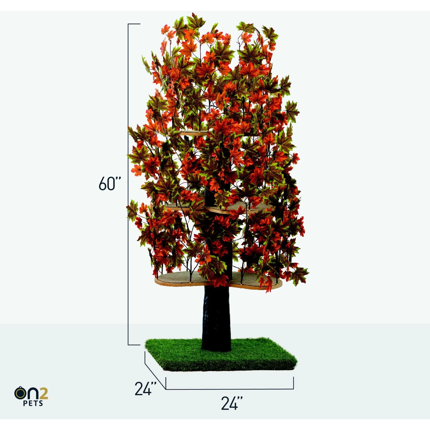 On2Pets 60-in Large Square Modern Cat Tree 9 On2Pets 60-in Large Square Modern Cat Tree - Image 7