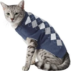 Frisco Argyle Dog & Cat Sweater -Cat Products Store 223858 PT2. AC SS1800 V1599748854