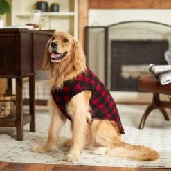 Frisco Ultra Lightweight Plaid Dog & Cat Fleece Vest -Cat Products Store 224280 PT7. AC SS1800 V1599566504