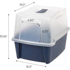 IRIS USA Enclosed With Front Door Flap & Scoop Cat Litter Box -Cat Products Store 231660 PT4. AC SS1800 V1680808957