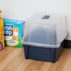 IRIS USA Enclosed With Front Door Flap & Scoop Cat Litter Box -Cat Products Store 231660 PT7. AC SS1800 V1680808960
