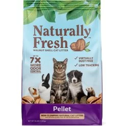 Naturally Fresh Pellet Unscented Non-Clumping Walnut Cat Litter