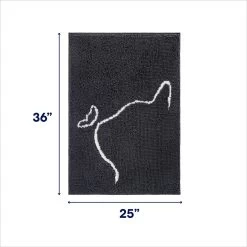 Frisco Microfiber Chenille Cat Silhouette Litter Mat -Cat Products Store 235902 PT1. AC SS1800 V1676556259