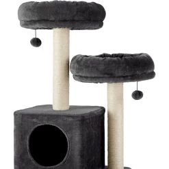Frisco 55-in Faux Fur Cat Tree & Condo -Cat Products Store 236542 PT3. AC SS1800 V1615987317