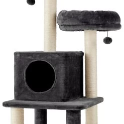 Frisco 55-in Faux Fur Cat Tree & Condo -Cat Products Store 236542 PT4. AC SS1800 V1615987677