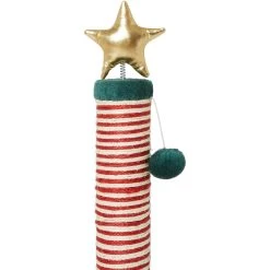 Frisco Holiday 29.5-in Candy Cane Sisal Cat Scratching Post With Toy -Cat Products Store 236565 PT4. AC SS1800 V1601331360