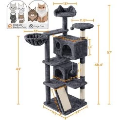 Yaheetech 57-in Plush Cat Tree & Condo -Cat Products Store 242612 PT2. AC SS1800 V1680631018
