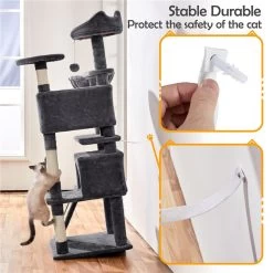 Yaheetech 57-in Plush Cat Tree & Condo -Cat Products Store 242612 PT7. AC SS1800 V1680631081