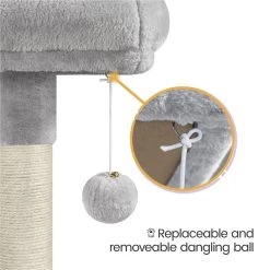 Yaheetech 60.5-in Plush Cat Tree & Condo -Cat Products Store 242622 PT7. AC SS1800 V1686153898