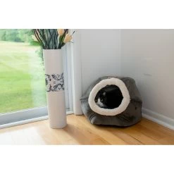 Armarkat Gray Velvet Cat Bed -Cat Products Store 251459 PT4. AC SS1800 V1599264986