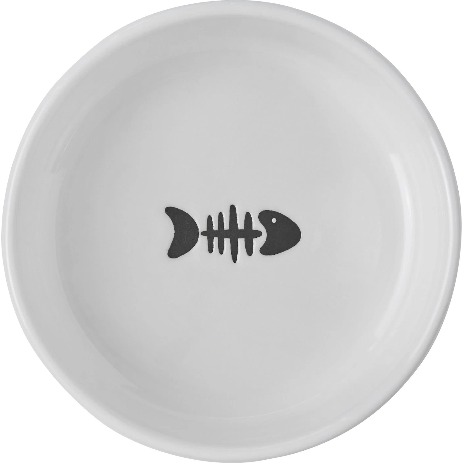 Frisco Round Meow Non-skid Ceramic Cat Bowl With Wood Base 7 Frisco Round Meow Non-skid Ceramic Cat Bowl With Wood Base - Image 5