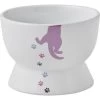 Frisco Cat Print Non-skid Elevated Ceramic Cat Bowl, Short -Cat Products Store 256096 MAIN. AC SS1800 V1615299769