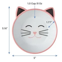 Frisco Cat Face Non-skid Ceramic Cat Bowl, Pink -Cat Products Store 256107 PT1. AC SS1800 V1616697130