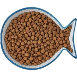 Frisco Fish Shaped Non-skid Ceramic Cat Dish -Cat Products Store 256109 PT6. AC SS1800 V1617196895