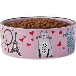 Frisco Paris Non-skid Ceramic Cat Dish 11 Frisco Paris Non-skid Ceramic Cat Dish -Cat Products Store 256117 PT3. AC SS1800 V1615311168