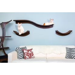The Refined Feline Lotus Leaf Wall Mounted Cat Wall Shelf -Cat Products Store 258400 PT3. AC SS1800 V1603408918