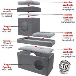 Kitty City Folding Cat Condo -Cat Products Store 259292 PT4. AC SS1800 V1607025741