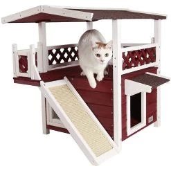 Petsfit Outdoor Cat House With Scratching Pad -Cat Products Store 261509 PT4. AC SS1800 V1605660405