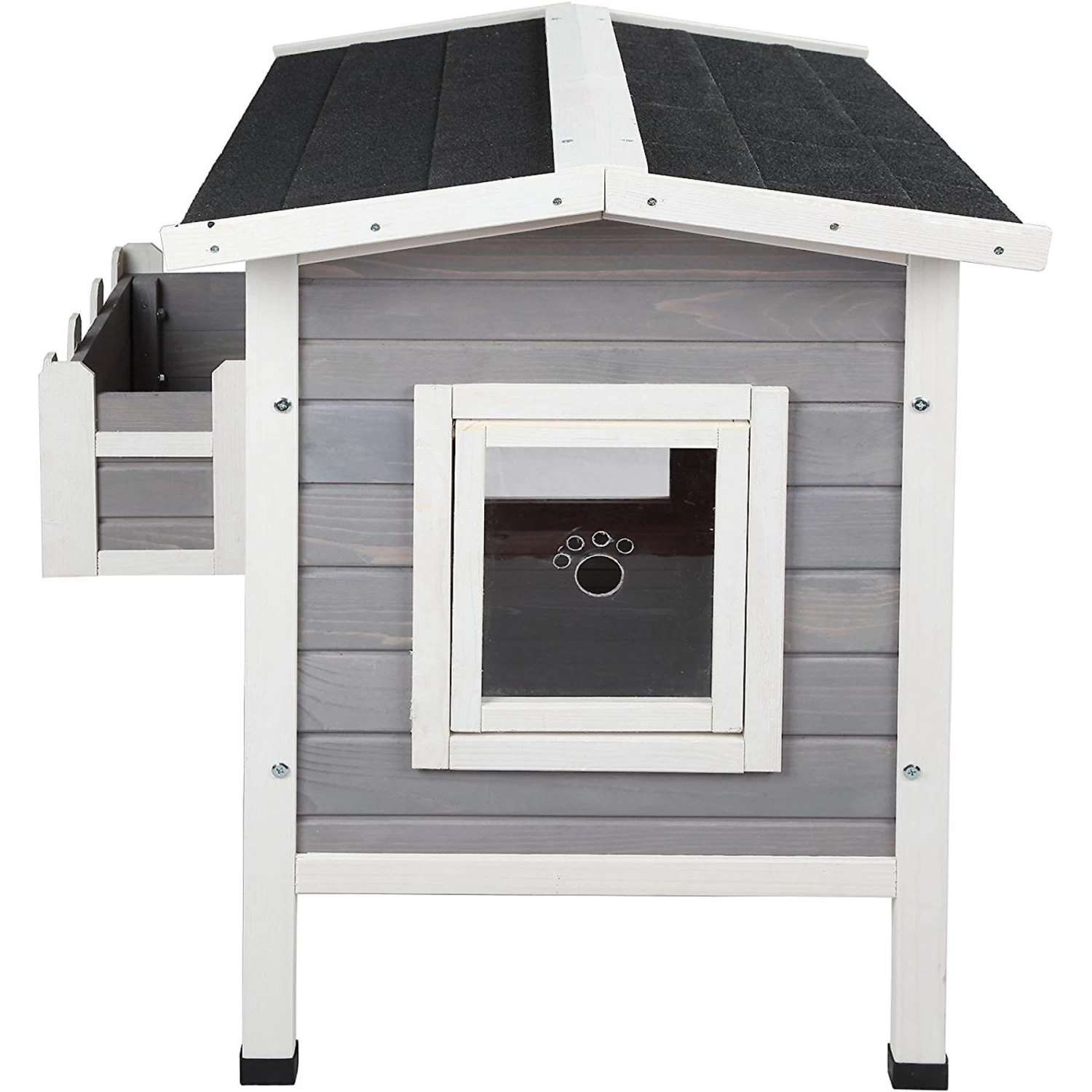 Petsfit Weatherproof Outdoor Cat House With Stairs 6 Petsfit Weatherproof Outdoor Cat House With Stairs - Image 4