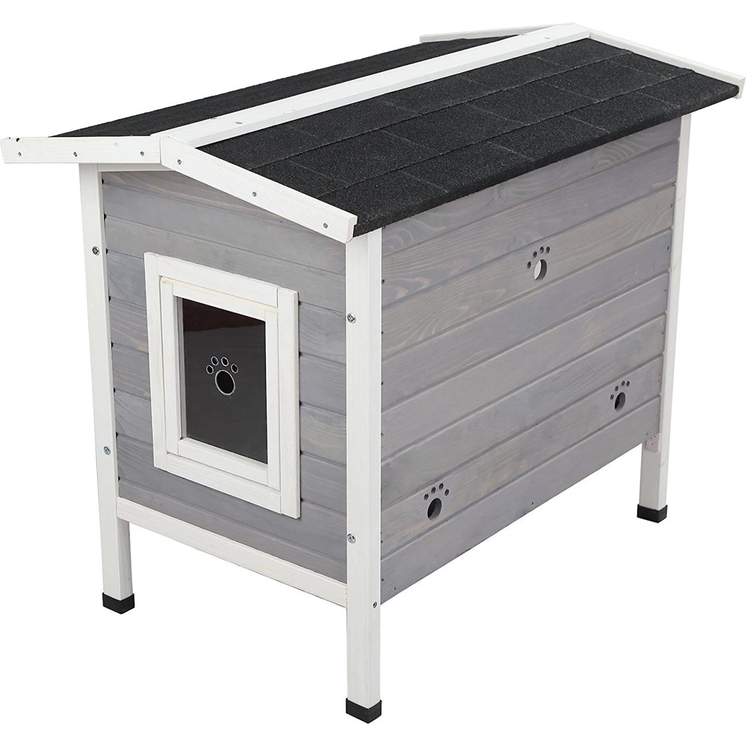 Petsfit Weatherproof Outdoor Cat House With Stairs 8 Petsfit Weatherproof Outdoor Cat House With Stairs - Image 6