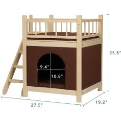 Petsfit 2-Story Home Decor Cat House With Step & Platform -Cat Products Store 261530 PT1. AC SS1800 V1605645122
