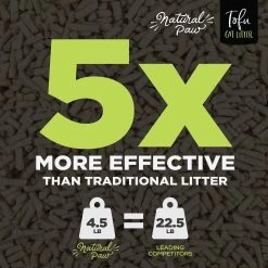 Natural Paw Tofu Cat Litter Refill Bag, 4.5-lb Bag -Cat Products Store 261667 PT5. AC SS1800 V1605654713