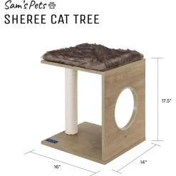 Sam's Pets Sheree 17-in Cat Tree -Cat Products Store 261889 PT8. AC SS1800 V1635094959