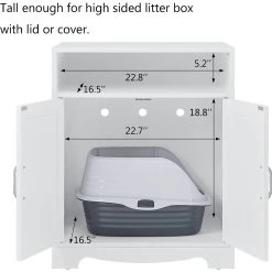 Unipaws Enclosed Cat Litter Box -Cat Products Store 263521 PT2. AC SS1800 V1607563352