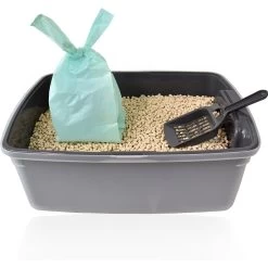 Doggie Walk Bags Sea Spray & Citrus Scented Tie Handle Cat Litter Bags, Multi Color, 72 Count -Cat Products Store 264761 PT5. AC SS1800 V1610755378