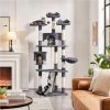 Yaheetech 79-in Plush Cat Tree & Condo, Dark Gray/White 2 Yaheetech 79-in Plush Cat Tree & Condo, Dark Gray/White -Cat Products Store 266560 MAIN. AC SS1800 V1691161727