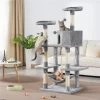 Yaheetech 58-in Plush Cat Tree & Condo, Light Gray -Cat Products Store 266562 MAIN. AC SS1800 V1669909137