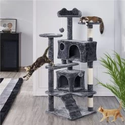Yaheetech 54.5" H Multilevel Indoor Cat Tree & Condo