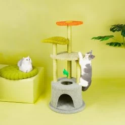 ZEZE Adora Flower 43-in Carpet Cat Tree -Cat Products Store 266590 PT7. AC SS1800 V1667338138