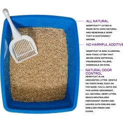 HempAlta Unscented Non-Clumping Hemp Cat Litter, 2.2-lb Bag -Cat Products Store 266727 PT2. AC SS1800 V1677166208