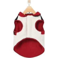 Frisco Mediumweight Red Plaid Insulated Dog & Cat Sherpa Coat -Cat Products Store 268320 PT5. AC SS1800 V1628779328