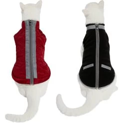 Frisco Mediumweight Reflective 2-in-1 Dog & Cat Fleece Coat -Cat Products Store 268359 PT2. AC SS1800 V1628792312