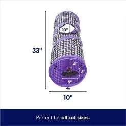 Frisco Halloween Checkered Foldable Play Tunnel Cat Toy With Catnip -Cat Products Store 271304 PT1. AC SS1800 V1689877937